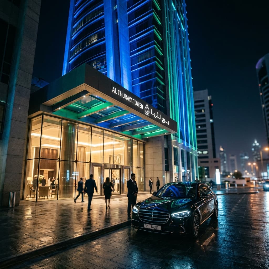 Commercial luxury skyscraper